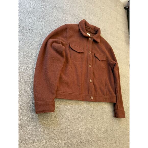 Joie Brown Jacket Women's Size L/G Button Up‎ Outerwear - Picture 13 of 14